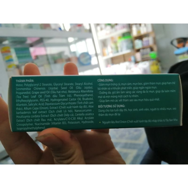 Kem ngừa mụn DÀVÍSKIN - nguyên liệu nhập khẩu từ Tây Ban Nha - 15 g