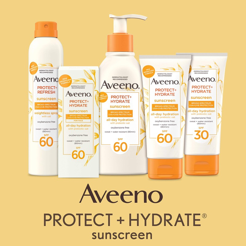 Kem Chống Nắng Aveeno Protect + Hydrate Moisturizing Sunscreen Lotion With Broad Spectrum SPF 60 ( 60ml/88ml)