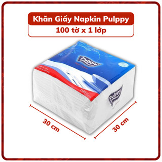 Khăn Giấy Pulppy Napkin (100 Tờ)