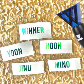 Winner | 1.5cm - 2cm | holo sticker tên idol k-pop dán lightstick