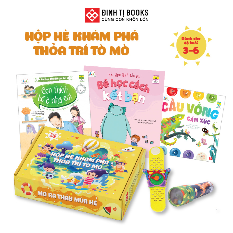 Sách - Hộp hè khám phá, thỏa trí tò mò - Mở ra thấy mua hè - Đinh Tị Books