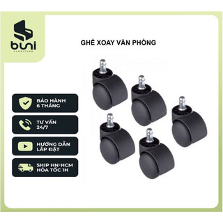 Bộ bánh xe ghế xoay văn phòng 5 bánh