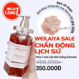 Sữa Tắm Trắng Da Cánh Hoa Hồng Damask Weilaiya