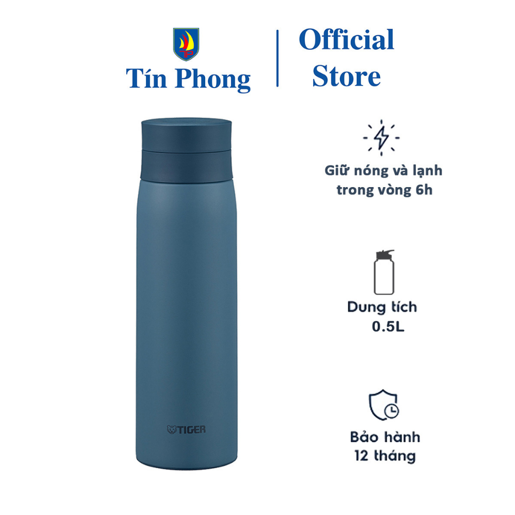 Bình giữ nhiệt Tiger MCY-K050 - Dung tích 0.5 lít - Công nghệ Nhật Bản - Thép không gỉ SUS304 - Giao hỏa tốc 2h HCM