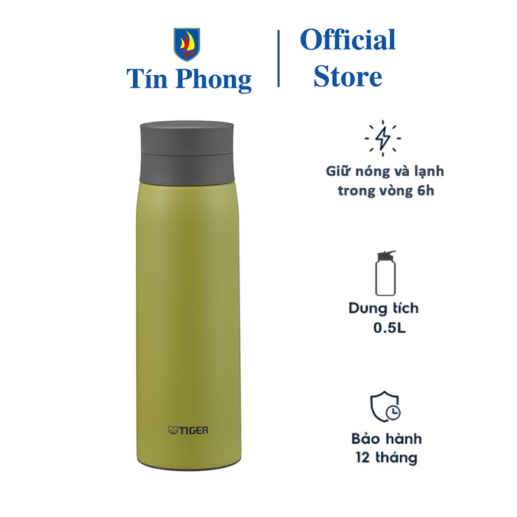 Bình giữ nhiệt Tiger MCY-K050 - Dung tích 0.5 lít - Công nghệ Nhật Bản - Thép không gỉ SUS304 - Giao hỏa tốc 2h HCM