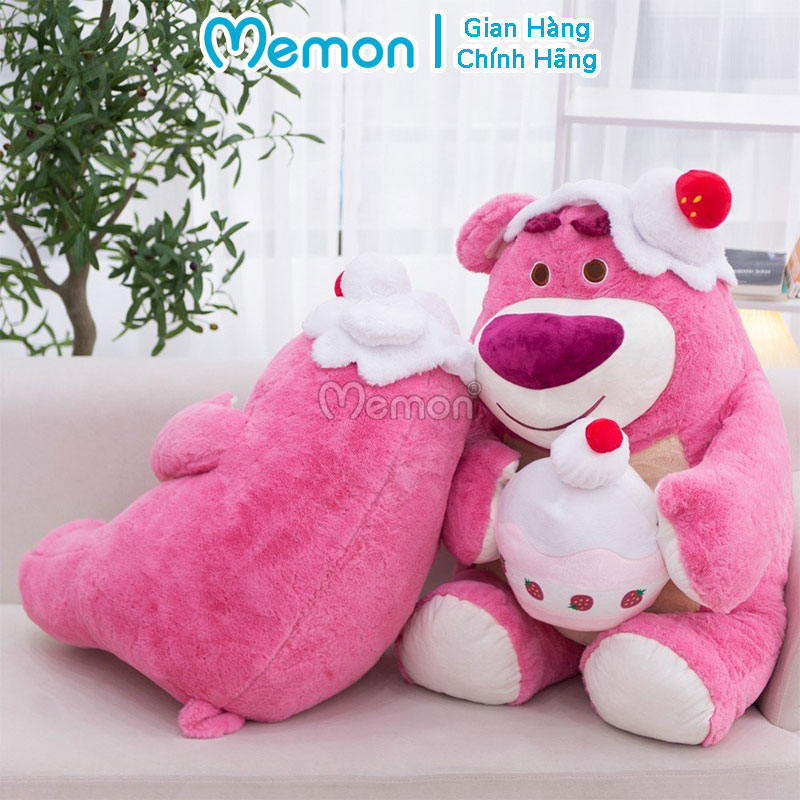 Gấu Bông Lotso Huggin Bear Ôm Bánh Kem Sinh Nhật Cao Cấp Memon