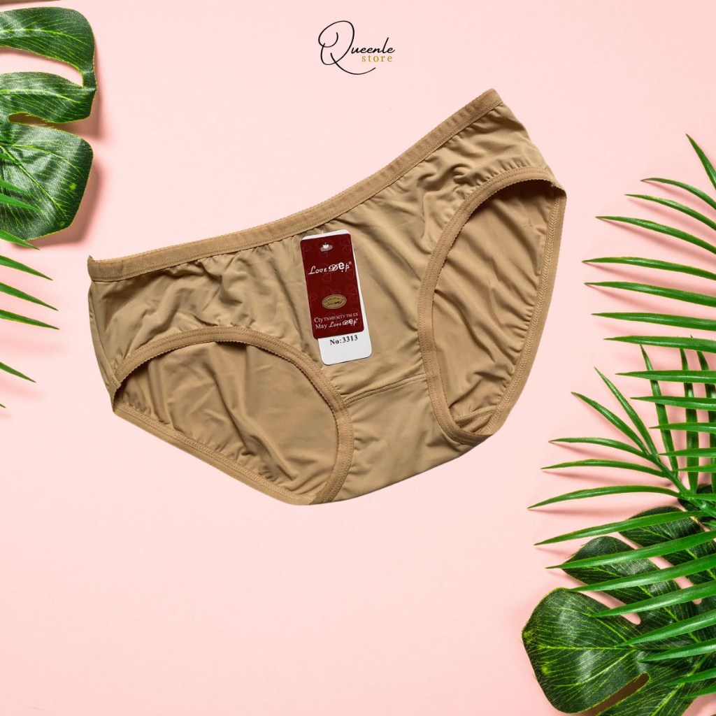 Quần lót nữ thun lạnh LOVE ĐẸP mềm mịn thoáng mát co giãn thoải mái Freesize 48kg-60kg mã 3313