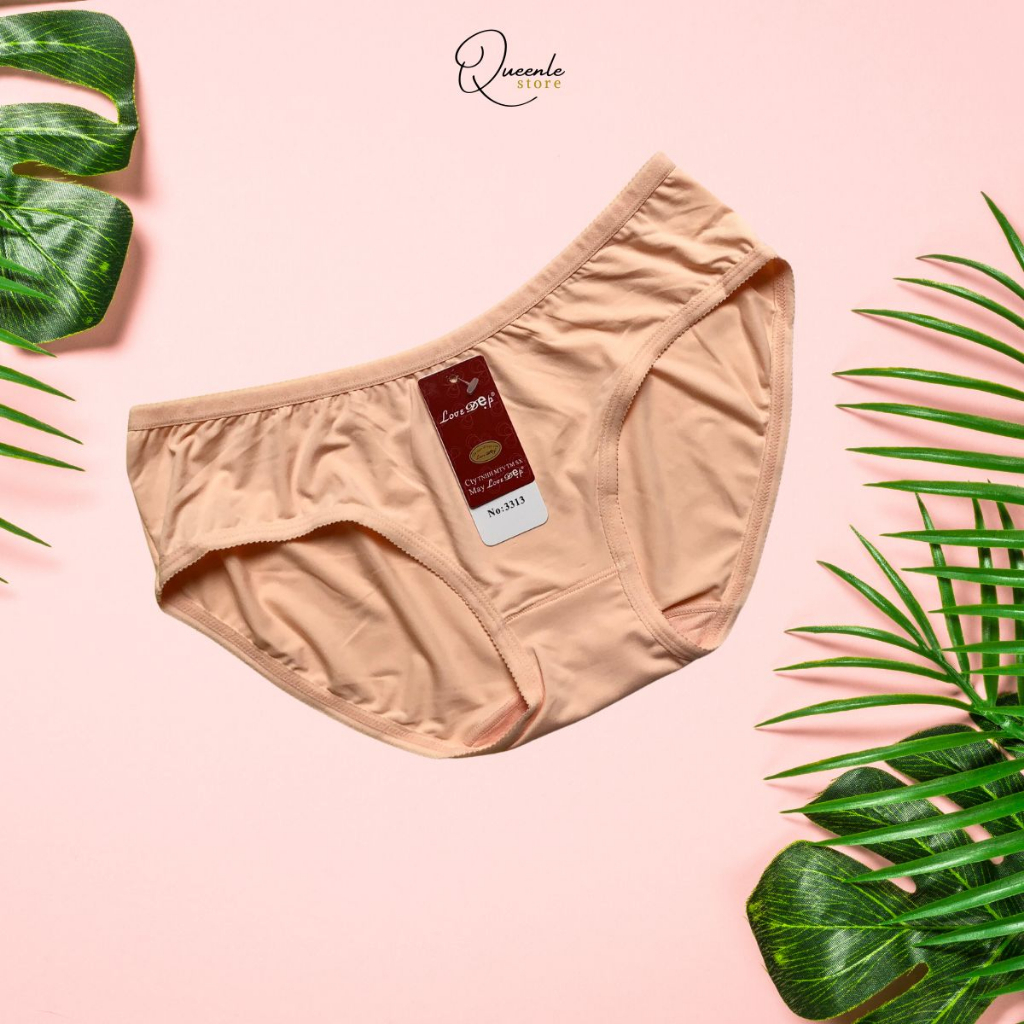 Quần lót nữ thun lạnh LOVE ĐẸP mềm mịn thoáng mát co giãn thoải mái Freesize 48kg-60kg mã 3313