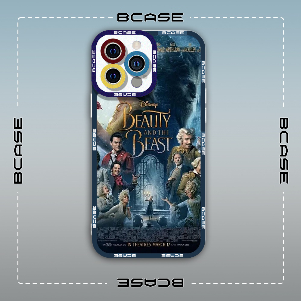 Ốp lưng iphone cạnh vuông Bcase Beauty And The Beast Người Đẹp Và Quái Vật 8plus/x/xs/11/12/pro/max/plus/promax
