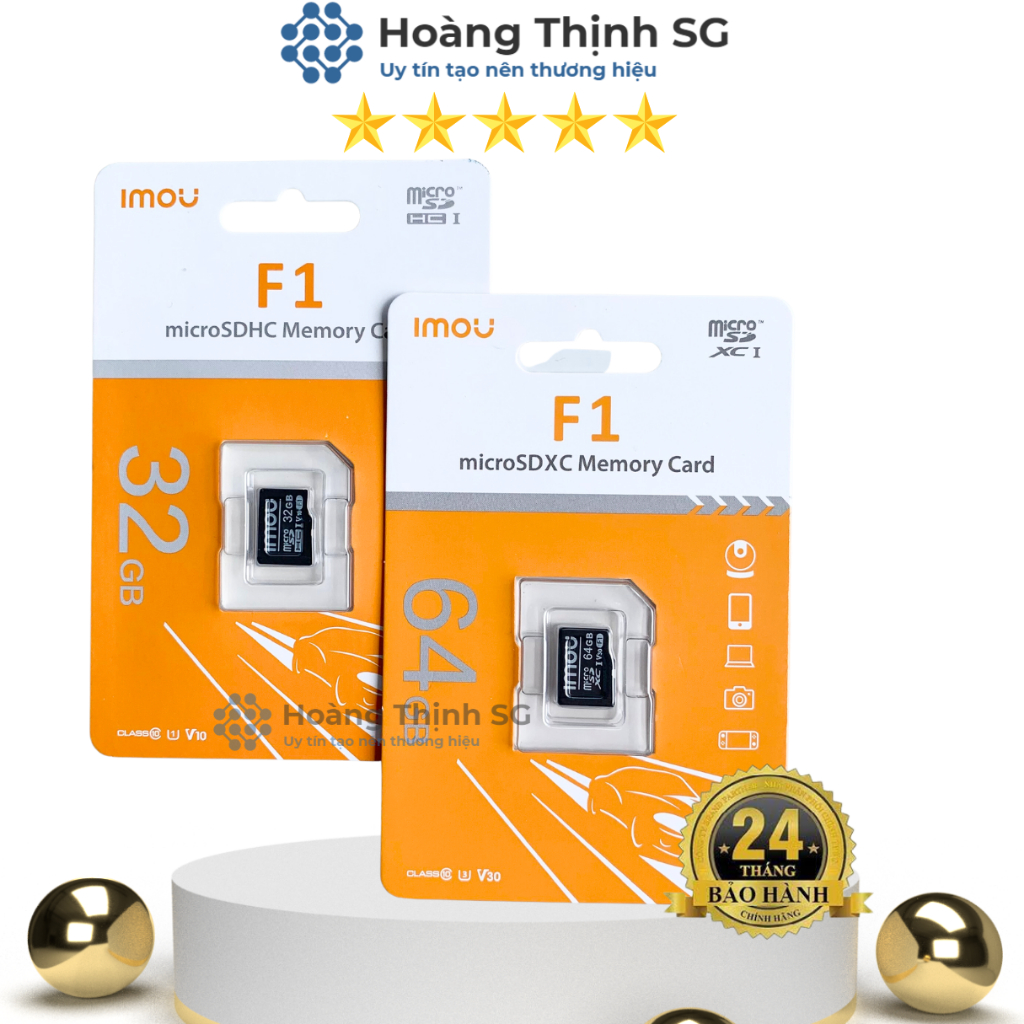 Thẻ nhớ 32GB/64GB MicroSD, thẻ nhớ IMOU 32GB-64GB F1 đọc 95Mb/s, Hàng chính hãng - Bảo hành 2 năm - Hoàn Thịnh SG