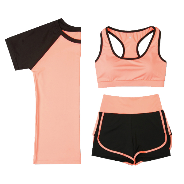 Set Áo Quần Thun Tay Ngắn Tập Gym Nữ Hidetse Sportslink