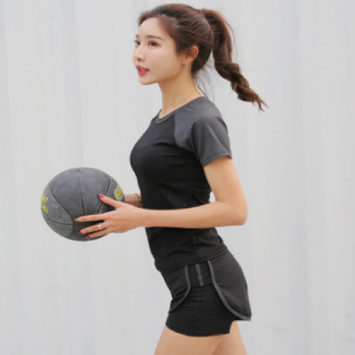 Set Áo Quần Thun Tay Ngắn Tập Gym Nữ Hidetse Sportslink