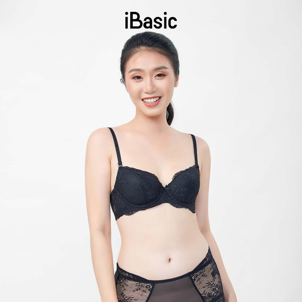 Combo 2 áo ngực demi mút vừa ren iBasic VA086