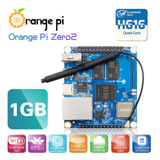 Máy tính nhúng Orange Pi Zero2 chip H616 2 phiên bản RAM 1GB cấp nguồn type C
