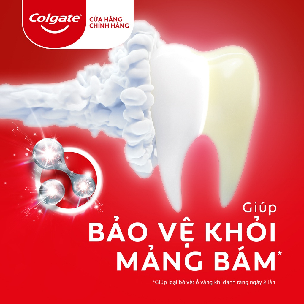 [HB Gift] Bộ 3 Kem Đánh Răng Colgate trắng răng Optic White từ enzyme hương đào 80g