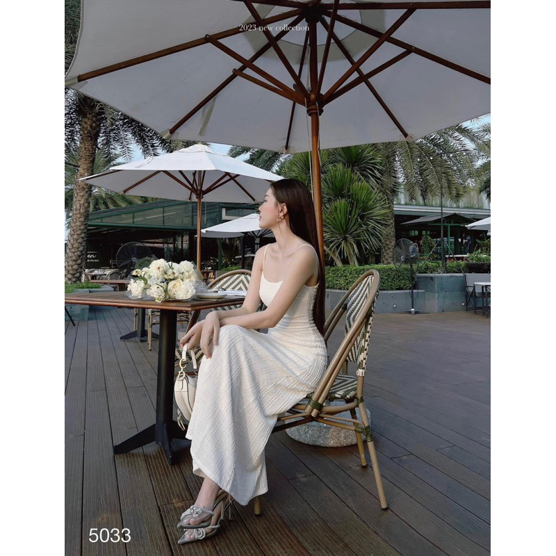 Đầm thiết kế 2 dây xốp dài ( hình thật shop chụp ) - CarotShop