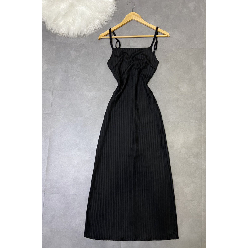 Đầm thiết kế 2 dây xốp dài ( hình thật shop chụp ) - CarotShop