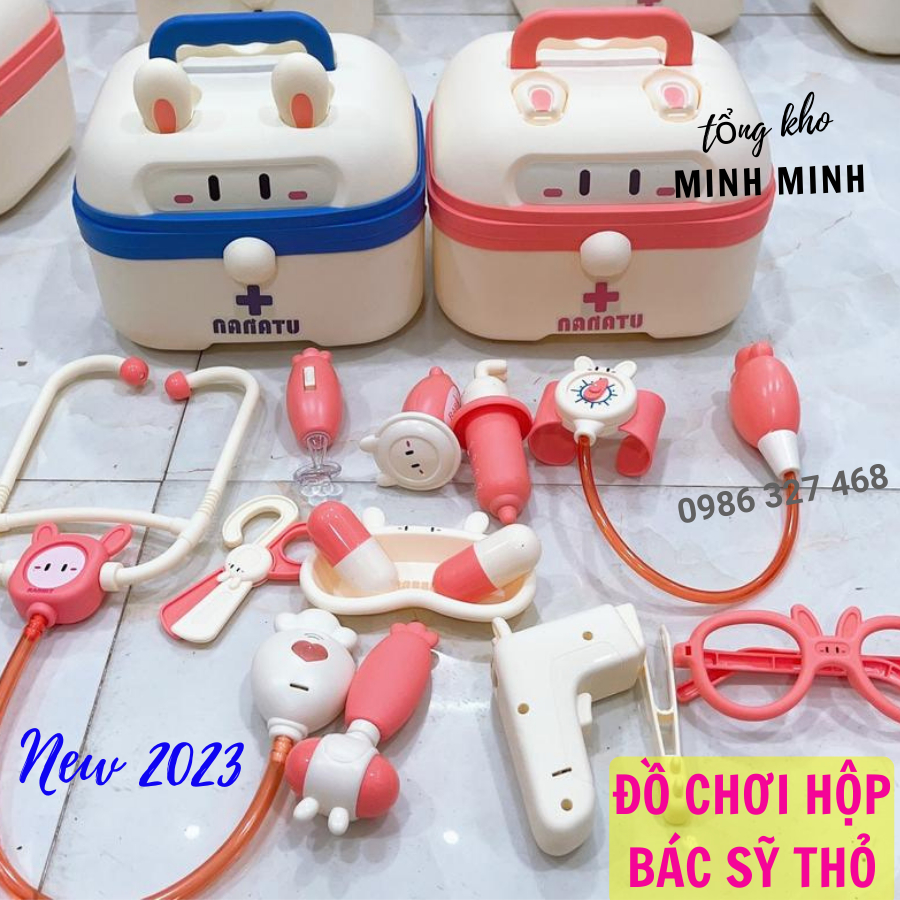 Đồ Chơi Bác Sĩ, Hộp đồ chơi bác sỹ HÀNG ĐẸP- Có Kèm hộp Y Tế, tiêm ống nghe dụng cụ y tế đầy đủ