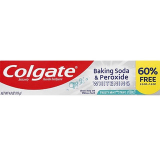 Kem đánh răng trắng sáng răng Colgate Baking Soda and Peroxide Whitening Toothpaste Brisk Mint hàng nhập Mỹ 141g