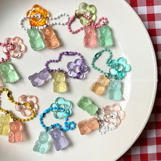 Móc khóa kẹo dẻo gummy bear - resin keyring