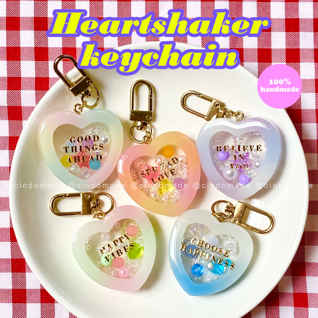 MÓC KHOÁ HEARTSHAKER KHẮC TÊN THEO YÊU CẦU - RESIN KEYCHAIN