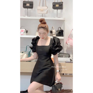 BIGSIZE ĐẦM CỔ VUÔNG TAPTA PHỐI