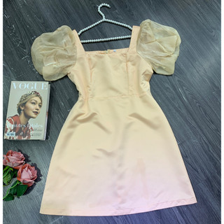 BIGSIZE ĐẦM CỔ VUÔNG TAPTA PHỐI