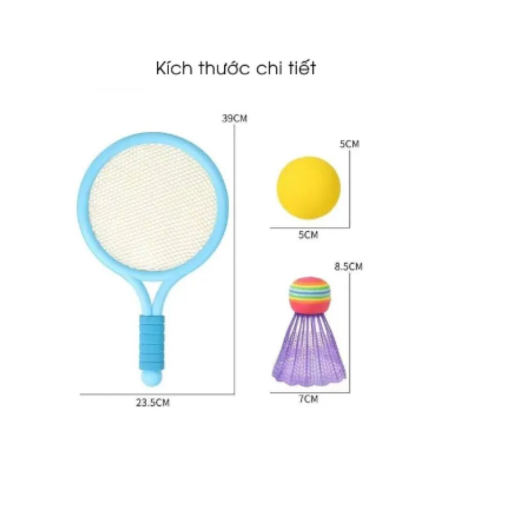Vợt tennis vợt cầu lông cho bé, đồ chơi thúc đẩy khả năng vận động cho các bé.