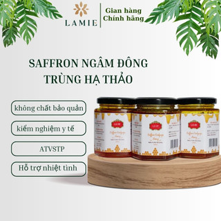 Saffron đông trùng hạ thảo mật ong nguyên chất nhã hiệu Lamie có đủ giấy kiểm nghiệm combo 3 hũ 200ml
