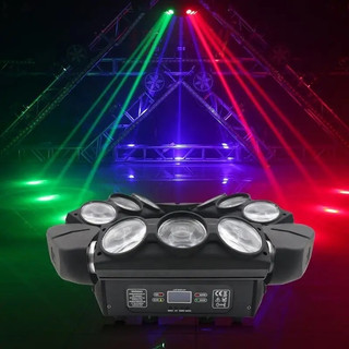 [GTP]ĐÈN MOVING 9 MẮT+LASER -DÙNG LÀM ĐÈN TRUNG TÂM CHO QUÁN BAR , VŨ TRƯỜNG,,,