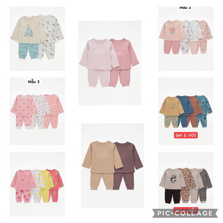 Set bộ thun cotton Geo bé trai, bé gái