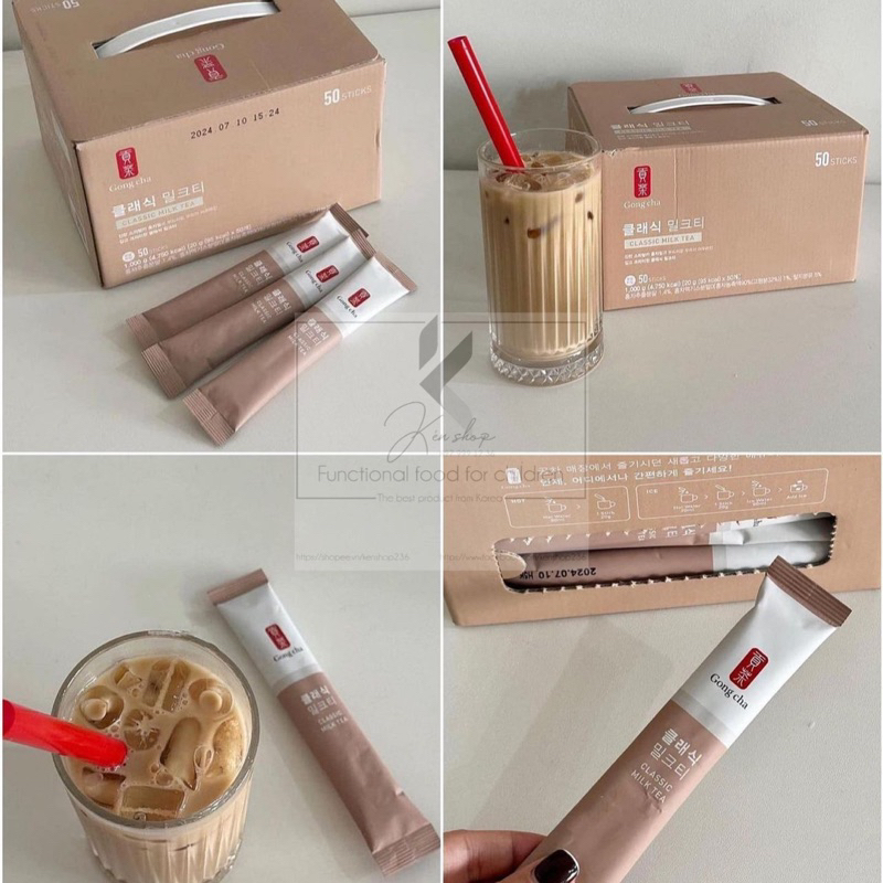 Trà sữa GONGCHA Hàn Quốc tách lẻ 3 gói