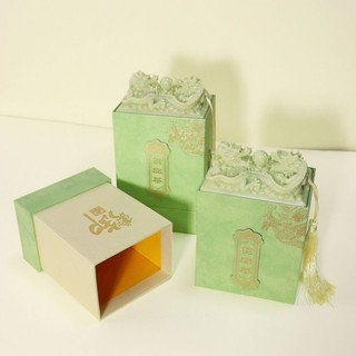Hộp Long Ấn đựng trà sang trọng (cao 18cm, 9,5x12,5cm)
