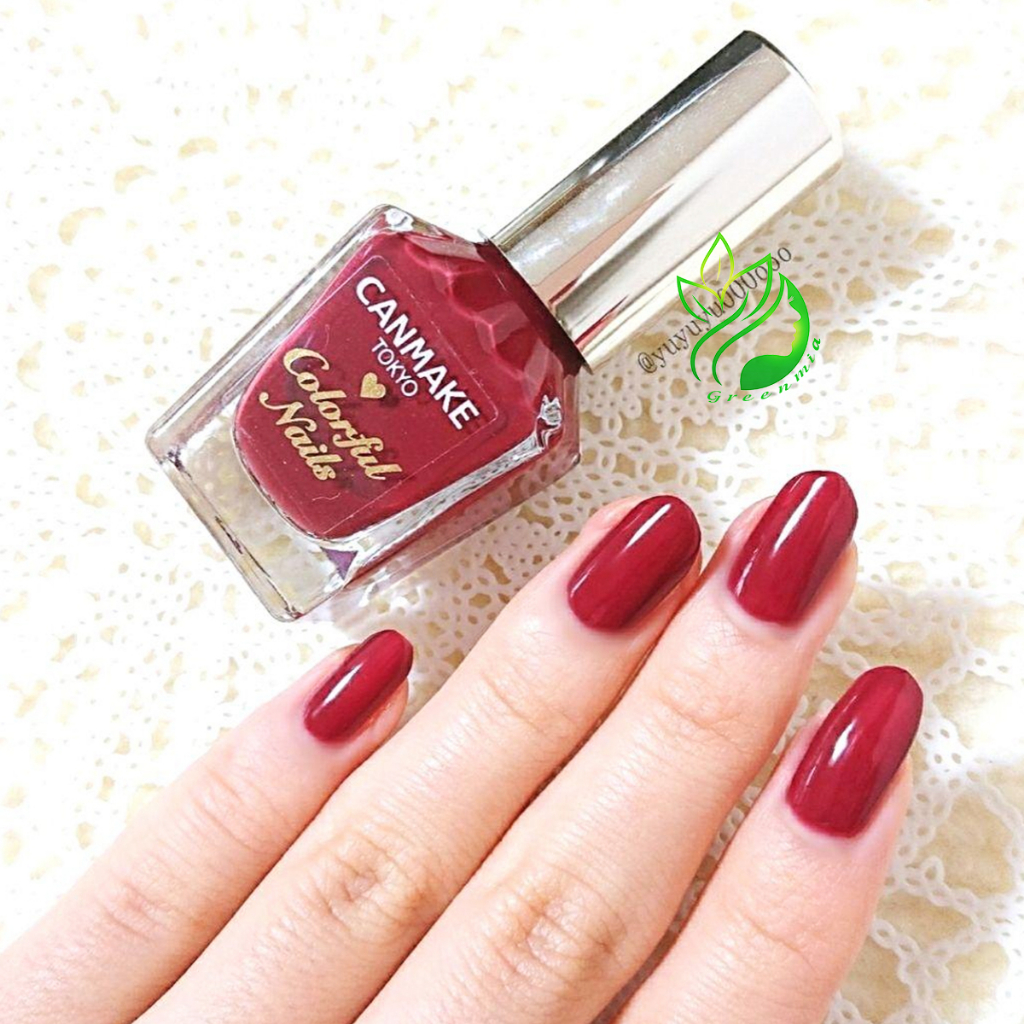Sơn Móng Tay Thạch Đỏ Đô Canmake Tokyo Japan Nhật Bản Nội Địa Sơn Móng Chân Màu N02 Chic Bordeaux sang trọng
