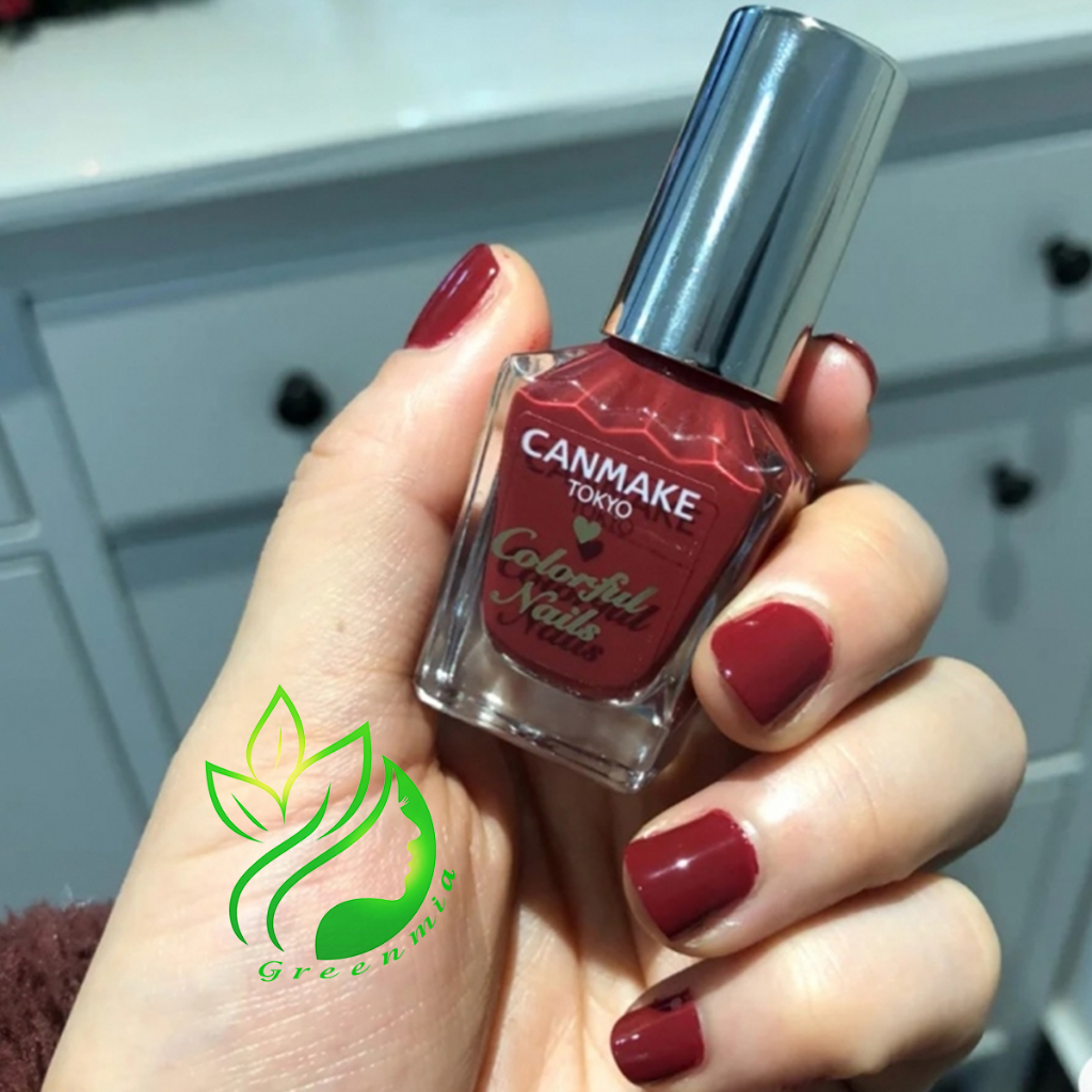 Sơn Móng Tay Thạch Đỏ Đô Canmake Tokyo Japan Nhật Bản Nội Địa Sơn Móng Chân Màu N02 Chic Bordeaux sang trọng