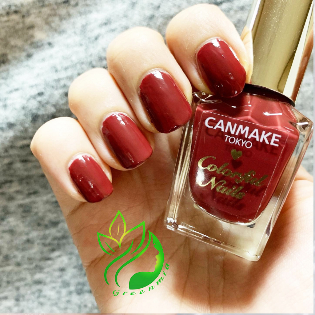 Sơn Móng Tay Thạch Đỏ Đô Canmake Tokyo Japan Nhật Bản Nội Địa Sơn Móng Chân Màu N02 Chic Bordeaux sang trọng