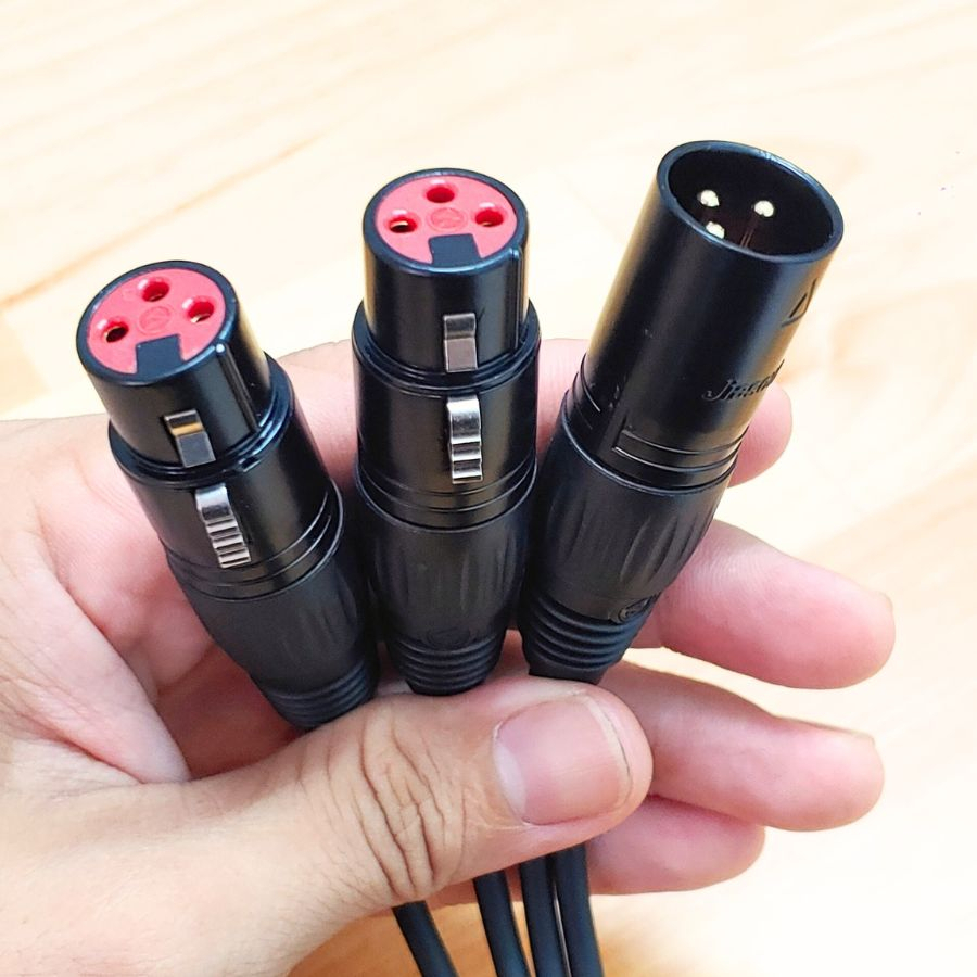 Dây Canon Đực Ra 2 Đầu Canon Cái