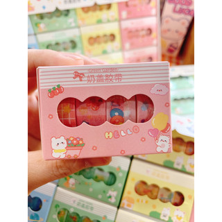 Set 4 cuộn Washi Tape trang trí sổ
