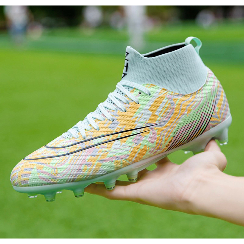 Giày đá banh cổ cao đinh dài_FG sân cỏ tự nhiên dành cho anh, em🚀