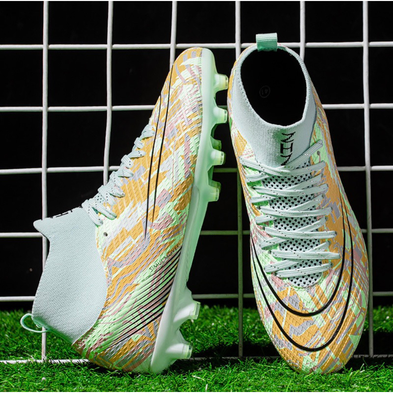 Giày đá banh cổ cao đinh dài_FG sân cỏ tự nhiên dành cho anh, em🚀