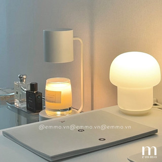 [TẶNG KÈM 2 BÓNG] ĐÈN ĐỐT NẾN THƠM EMMO BLISS (Chưa kèm nến)