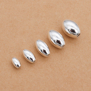 Charm bạc hình trụ trơn