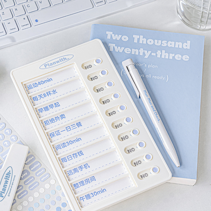 Bảng Ghi Chú Kế Hoạch Hàng Ngày Kèm Giấy Và Sticker Vô Cùng Tiện Lợi