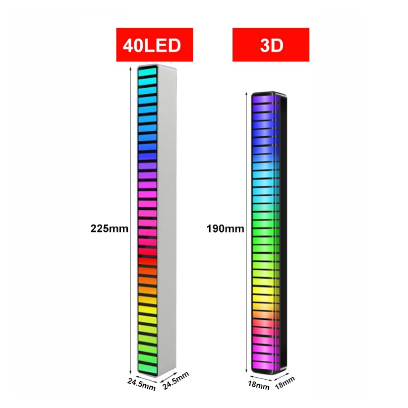 Thanh Đèn Led Music Bar Nháy Theo Nhạc Chỉnh Màu Qua App Điện Thoại