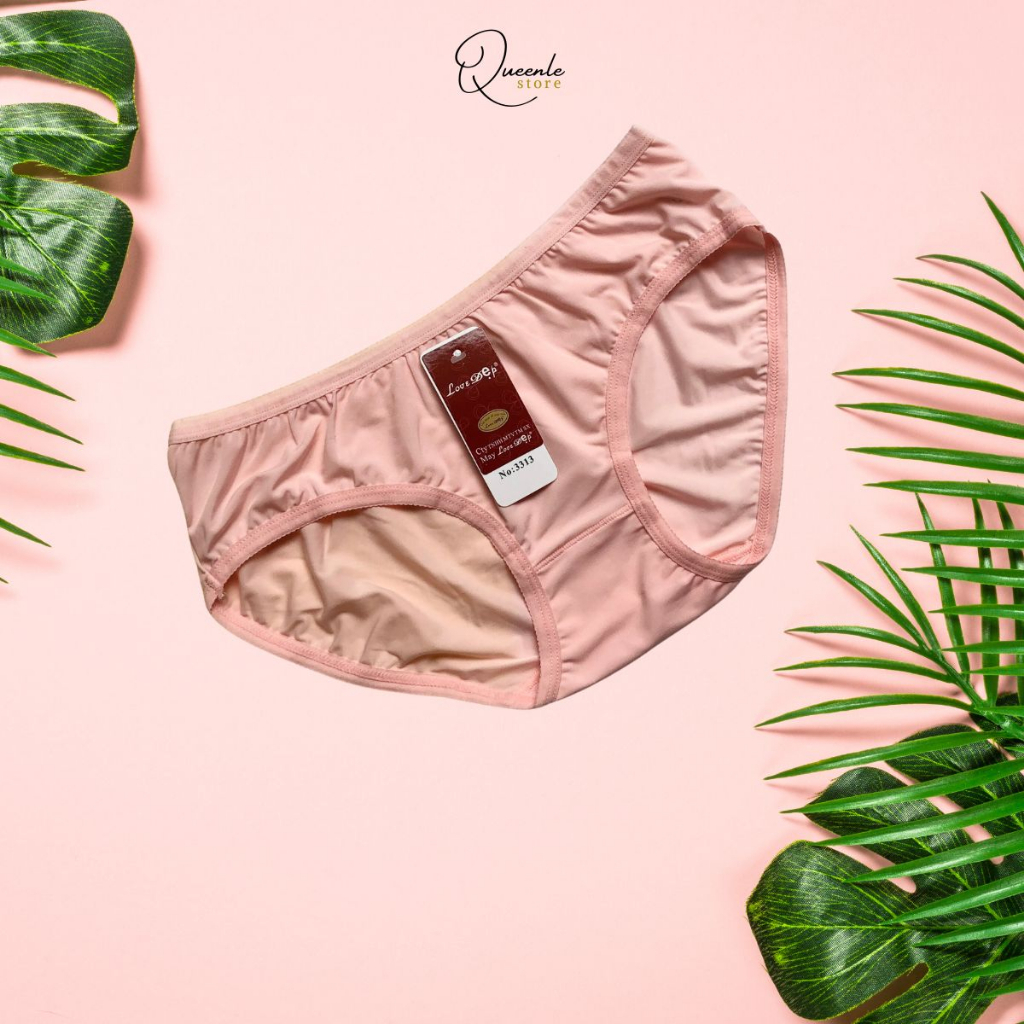 Quần lót nữ thun lạnh LOVE ĐẸP mềm mịn thoáng mát co giãn thoải mái Freesize 48kg-60kg mã 3313