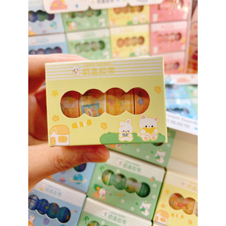 Set 4 cuộn Washi Tape trang trí sổ