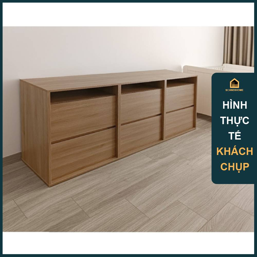 DECI, Tủ đựng đồ, tủ lưu trữ DRA_296, 210x40x84cm, tủ gỗ Scandi Home