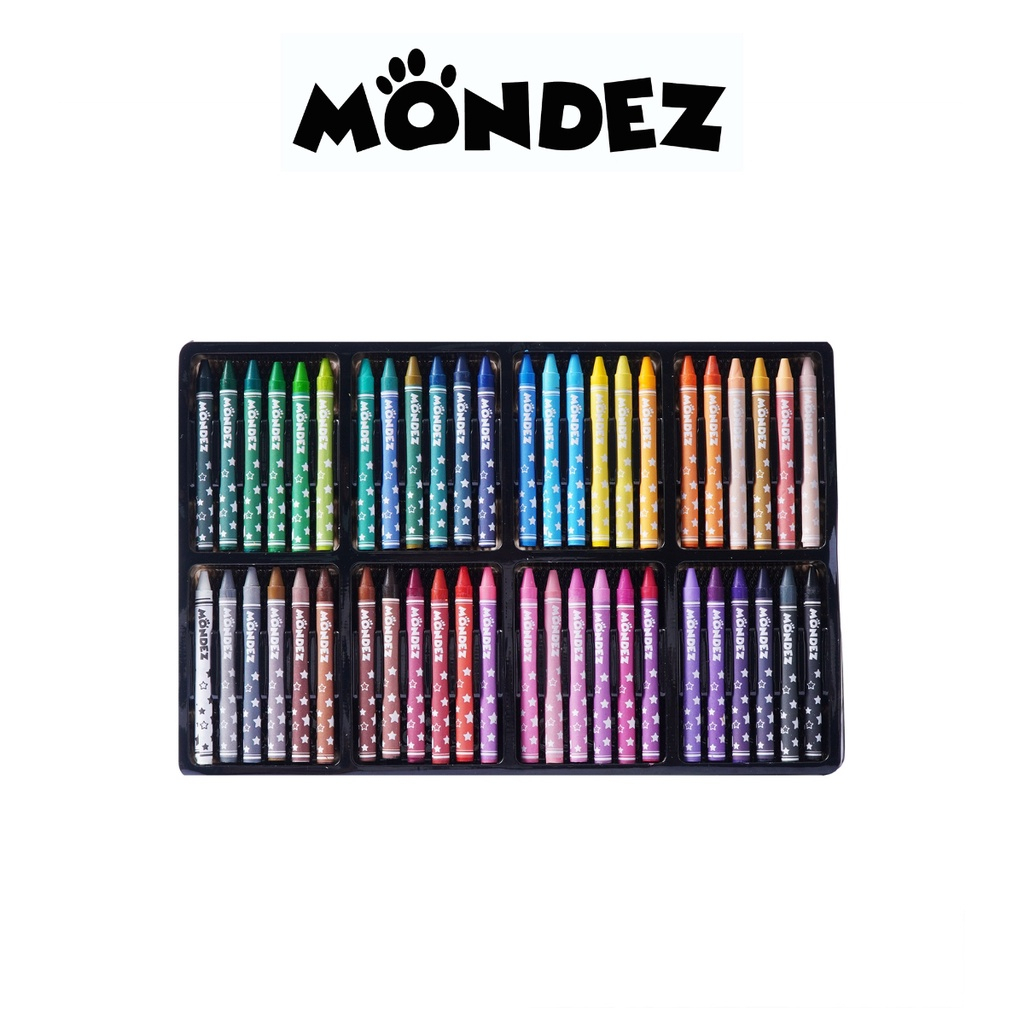 Bộ Bút Sáp Màu Vịt Nghe Nhạc MONDEZ 12-48 Chiếc, Màu Sắc Tươi SángCho Bé Tập Tô M50021/M50022/M50023/M50024