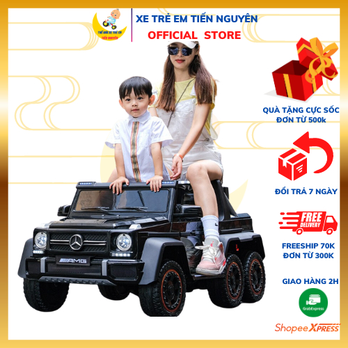 Xe Ô Tô điện Trẻ Em Mer.ce.des G63 AMG 6 bánh xe, bảo hành 12 tháng, Ô tô điện cho bé chịu tải trọng lên tới 90kg