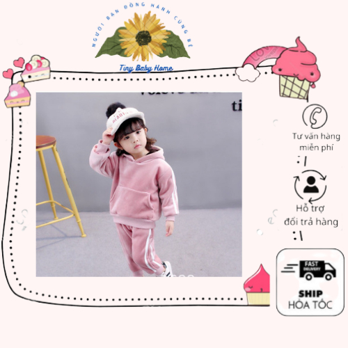 (Hàng Mới Về) Bộ Nhung Cao Cấp Dáng thể thao, Bộ Nhung Lót nỉ hàng đẹp ấm áp cho bé (MB.Q032)